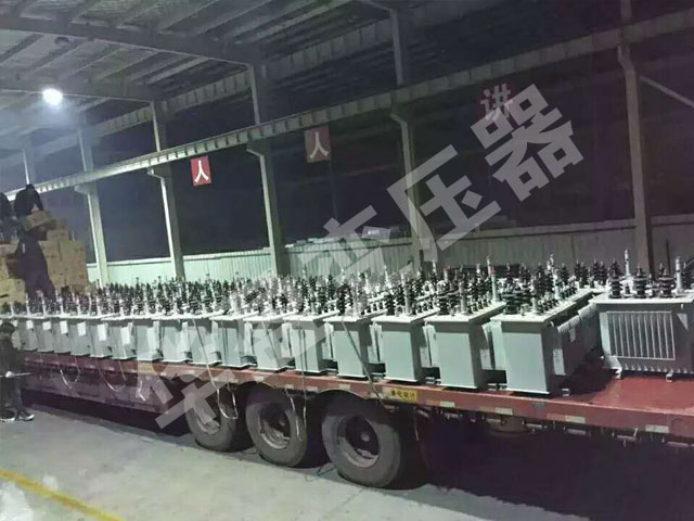 聊城非晶合金变压器发货现场